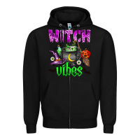 Black witch vibes Zipper Hoodie - Zillion Design Studio