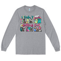 Heather Grey i didn't plan on getting out of the car Long Sleeve Tee - Zillion Design Studio