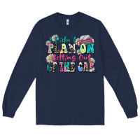 Navy i didn't plan on getting out of the car Long Sleeve Tee - Zillion Design Studio
