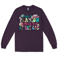 Plum i didn't plan on getting out of the car Long Sleeve Tee - Zillion Design Studio