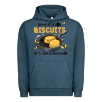 Pigment Midnight Navy some of yalls biscuits aint done in the middle Urban Hoodie - MaliasSmallBusiness