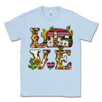 Dusty Blue love caravan Classic Tee - BarkalooDesign