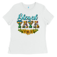 White blessed yaya Ladies Tee - BarkalooDesign