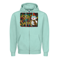Seafoam christmas stay sweet Zipper Hoodie - RanaPortraitStore