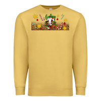Antique Gold Christmas feeling jolly cow Premium Sweatshirt - Artiststas