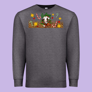Christmas Feeling Jolly Cow Premium Sweatshirt Designed By Artiststas