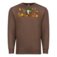Chestnut Christmas feeling jolly cow Premium Sweatshirt - Artiststas
