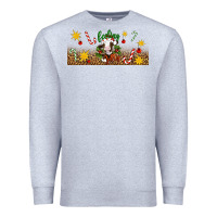 Heather Grey Christmas feeling jolly cow Premium Sweatshirt - Artiststas