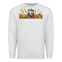 Oatmeal Heather Christmas feeling jolly cow Premium Sweatshirt - Artiststas