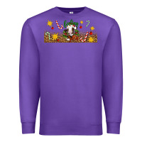 Purple Christmas feeling jolly cow Premium Sweatshirt - Artiststas