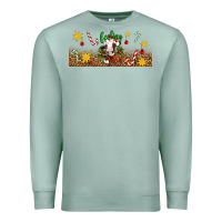 Seafoam Christmas feeling jolly cow Premium Sweatshirt - Artiststas