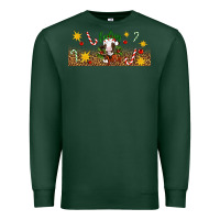 Sports Green Christmas feeling jolly cow Premium Sweatshirt - Artiststas