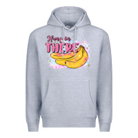 Heather Grey hang in there Premium Hoodie - MaliasSmallBusiness