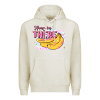Oatmeal Heather hang in there Premium Hoodie - MaliasSmallBusiness