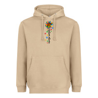 Mushroom autism mama sunflower black Heavyweight Hoodie - JahusDesignShop