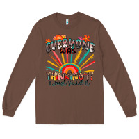 Chestnut everyone was thinking it i just said it Long Sleeve Tee - Zillion Design Studio
