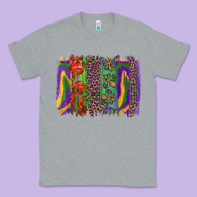 Mardi Gras Brushstroke Classic Tee Designed By Ranaportraitstore