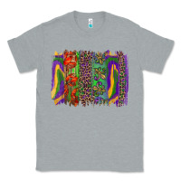 Heather Grey mardi gras brushstroke Classic Tee - RanaPortraitStore