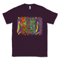 Plum mardi gras brushstroke Classic Tee - RanaPortraitStore