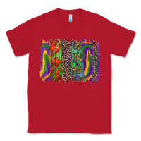 Red mardi gras brushstroke Classic Tee - RanaPortraitStore