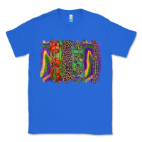 True Royal mardi gras brushstroke Classic Tee - RanaPortraitStore