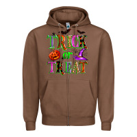 Chestnut trick or treat Zipper Hoodie - Zillion Design Studio