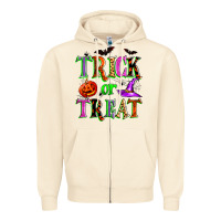 Trick Or Treat Zipper Hoodie | Teevron