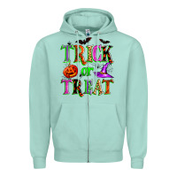Seafoam trick or treat Zipper Hoodie - Zillion Design Studio