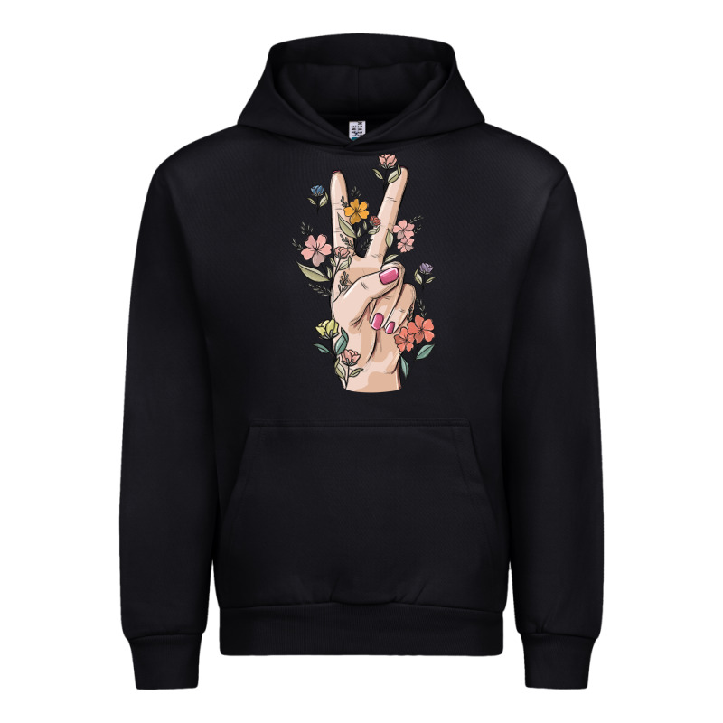Hand Peace Sign Urban Hoodie by MaliasSmallBusiness | Teevron