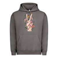 Pigment Tornado hand peace sign Urban Hoodie - MaliasSmallBusiness