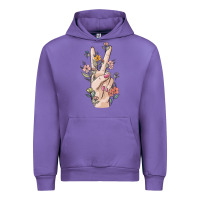 Tulip hand peace sign Urban Hoodie - MaliasSmallBusiness