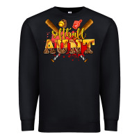 Black softball aunt Premium Sweatshirt - AdoDesignShop