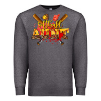 Charcoal Heather softball aunt Premium Sweatshirt - AdoDesignShop