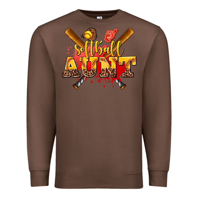 Softball Aunt Premium Sweatshirt by AdoDesignShop | Teevron