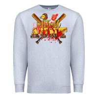 Heather Grey softball aunt Premium Sweatshirt - AdoDesignShop