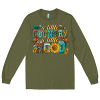 Army Green a little country a little hood Long Sleeve Tee - texasbilliewilder