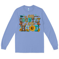 Colony Blue a little country a little hood Long Sleeve Tee - texasbilliewilder