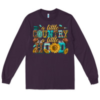 Plum a little country a little hood Long Sleeve Tee - texasbilliewilder