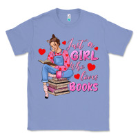 Colony Blue just a girl who loves books Classic Tee - texasbilliewilder