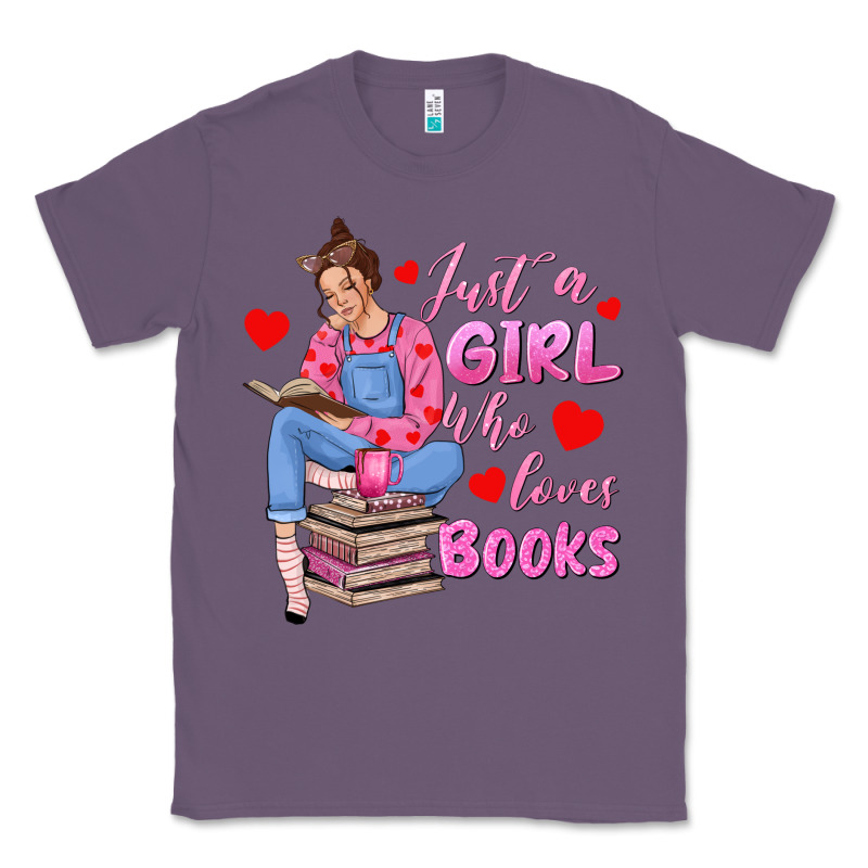 Just A Girl Who Loves Books Classic Tee by texasbilliewilder | Teevron