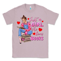 Lilac just a girl who loves books Classic Tee - texasbilliewilder