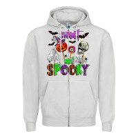 Dove Grey sweet and spooky Zipper Hoodie - Zillion Design Studio