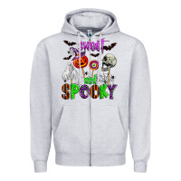 Heather Grey sweet and spooky Zipper Hoodie - Zillion Design Studio