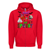 Red sweet and spooky Zipper Hoodie - Zillion Design Studio