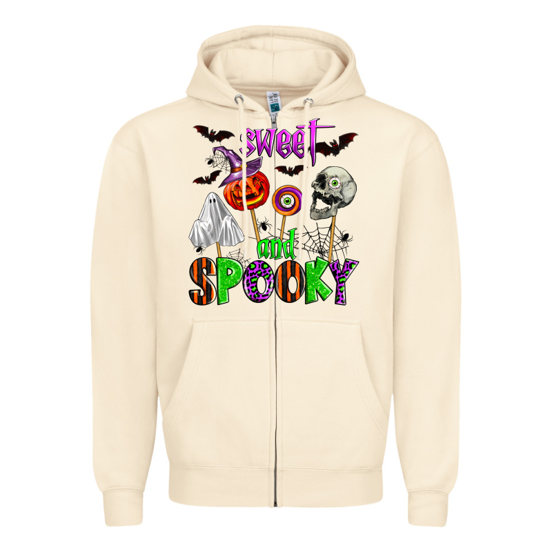 Sweet And Spooky Zipper Hoodie by Zillion Design Studio | Teevron