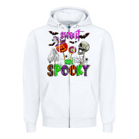 White sweet and spooky Zipper Hoodie - Zillion Design Studio