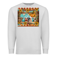 Dove Grey hello pumpkin tumbler Premium Sweatshirt - BundleAndBundleShop