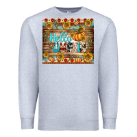 Heather Grey hello pumpkin tumbler Premium Sweatshirt - BundleAndBundleShop