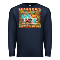 Navy hello pumpkin tumbler Premium Sweatshirt - BundleAndBundleShop