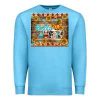 Ocean Blue hello pumpkin tumbler Premium Sweatshirt - BundleAndBundleShop